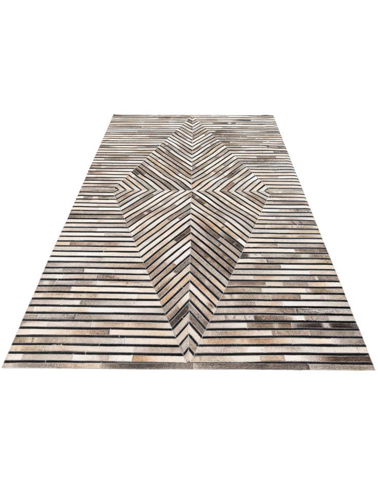 Detail image of 5' 1 x 8' Cowhide Stocks Rug