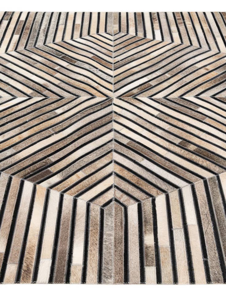 Detail image of 5' 1 x 8' Cowhide Stocks Rug