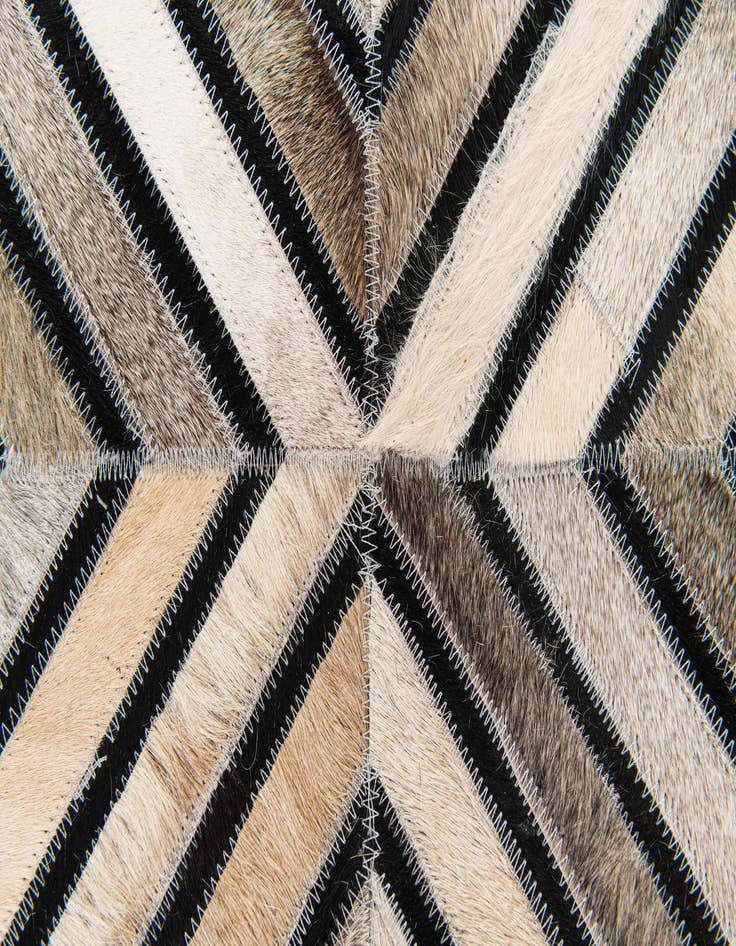 Detail image of 5' 1 x 8' Cowhide Stocks Rug