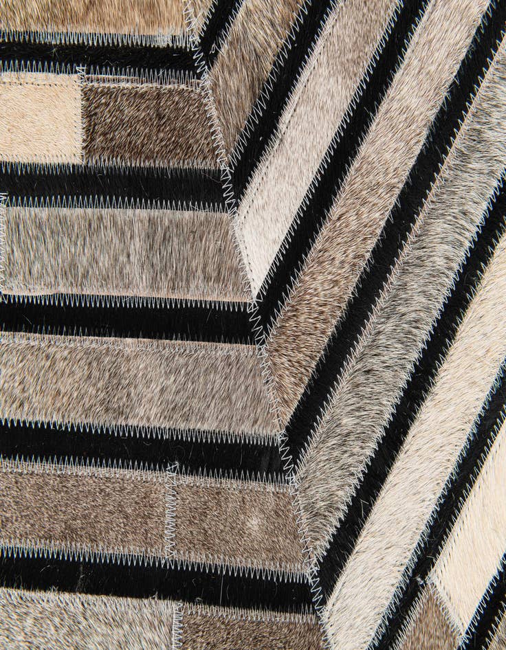 Detail image of 5' 1 x 8' Cowhide Stocks Rug