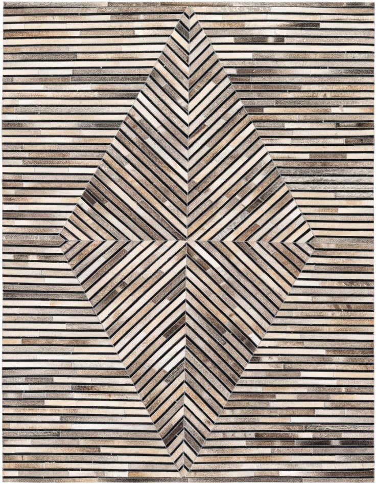 Detail image of 5' 1 x 8' Cowhide Stocks Rug