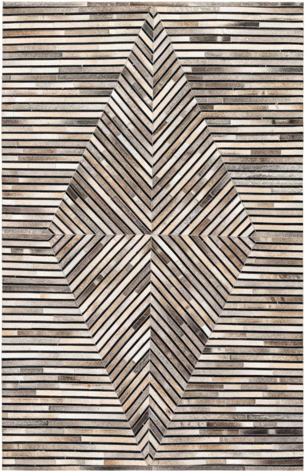 Detail image of 5' 1 x 8' Cowhide Stocks Rug