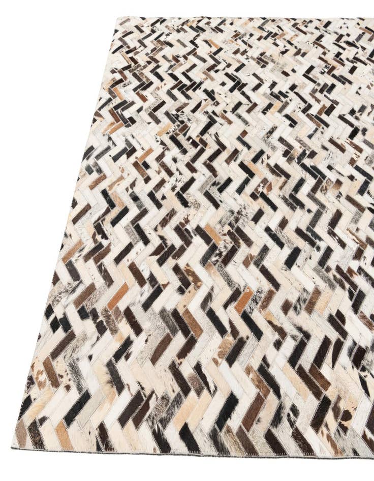Detail image of 5' x 8' 1 Cowhide Stocks Rug