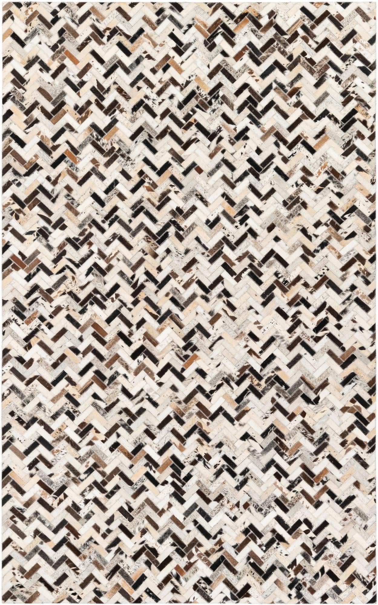 5' x 8' 1 Cowhide Stocks Rug