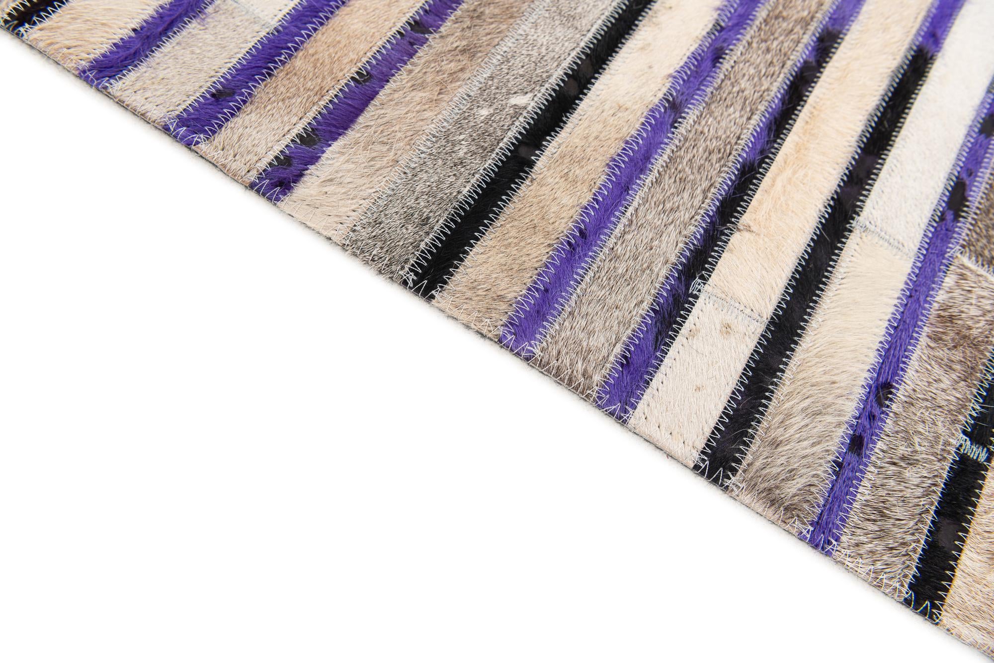 5' x 7' 10 Cowhide Stocks Rug
