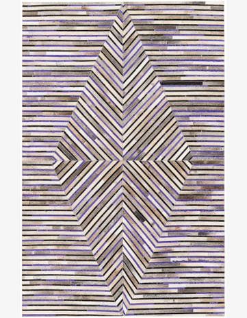 5' x 7' 10 Cowhide Stocks Rug