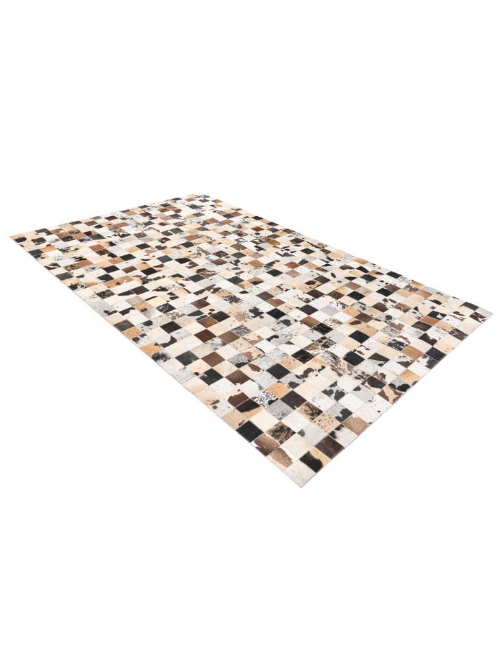 Detail image of 5' x 7' 10 Cowhide Stocks Rug