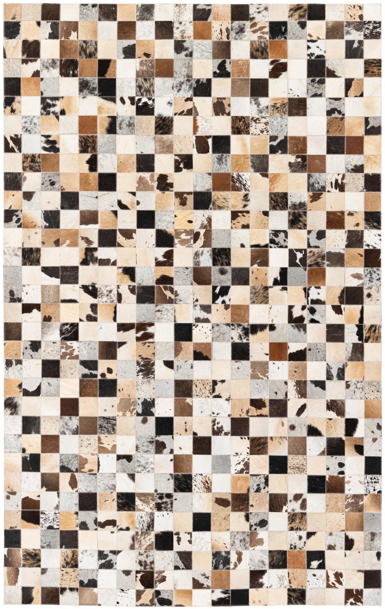 5' x 7' 10 Cowhide Stocks Rug