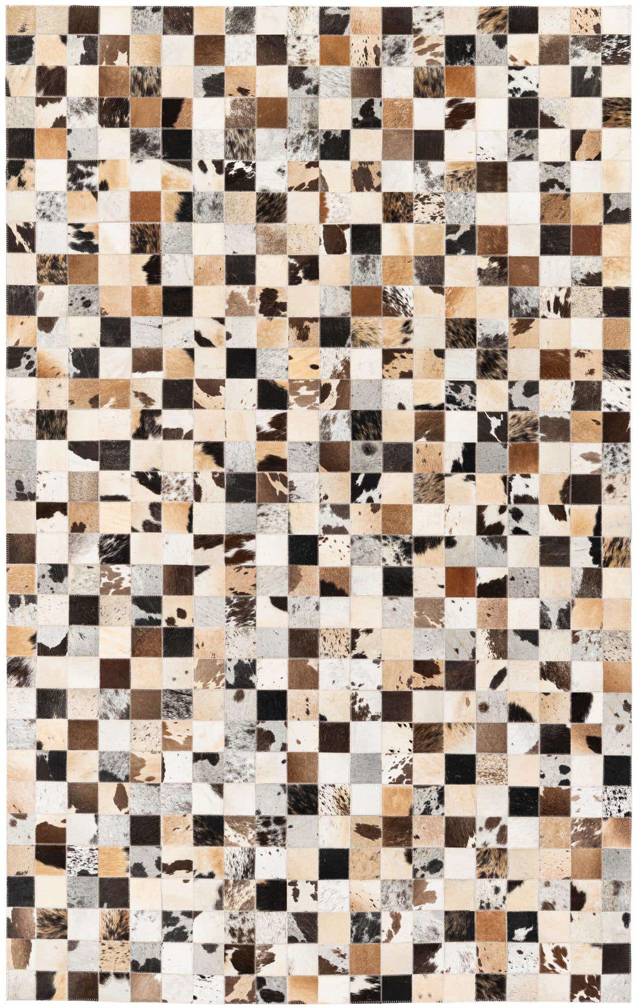 5' x 7' 10 Cowhide Stocks Rug