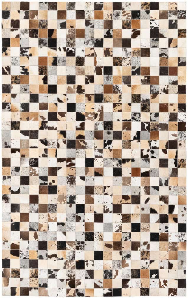 5' x 7' 10 Cowhide Stocks Rug