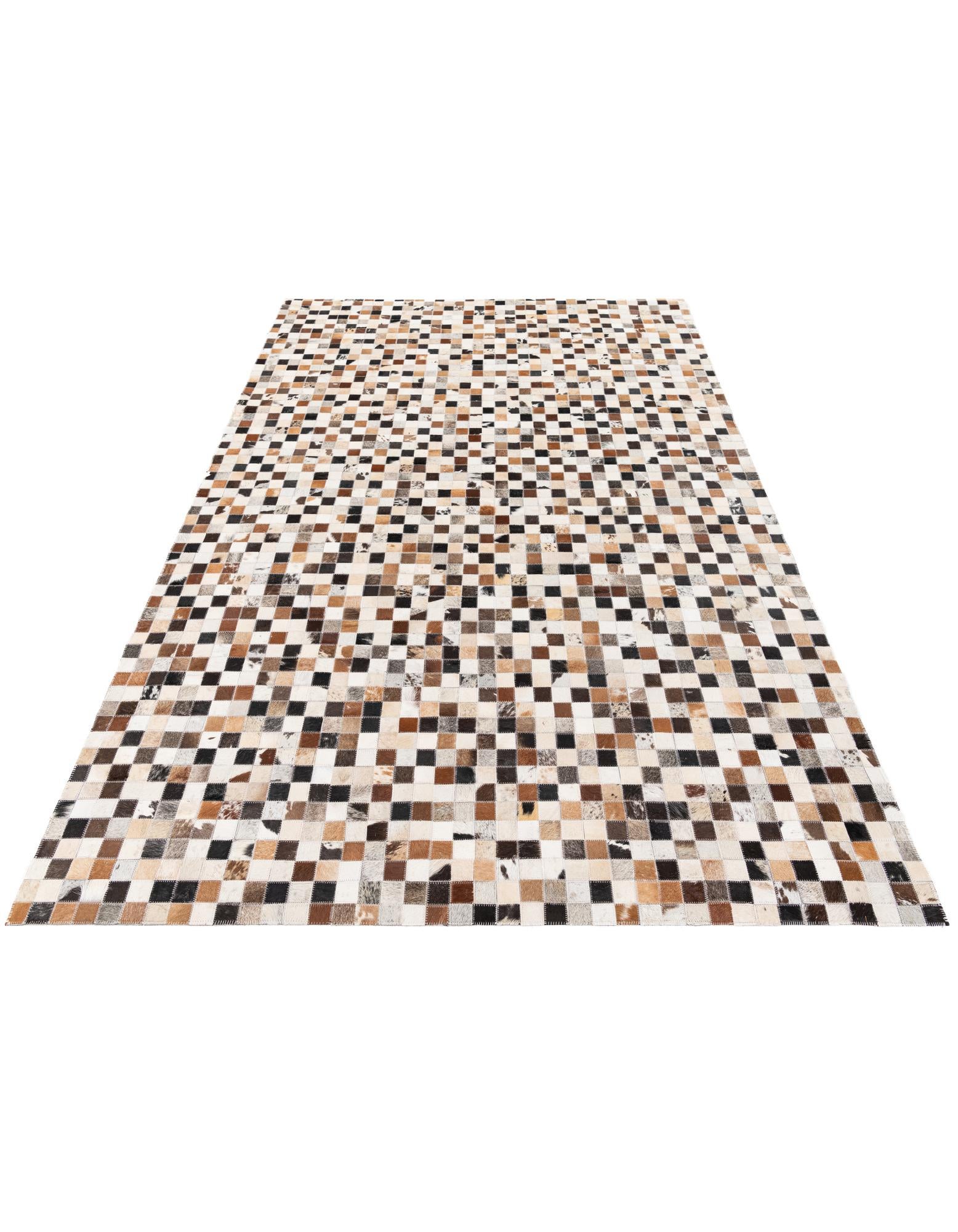 5' x 7' 9 Cowhide Stocks Rug