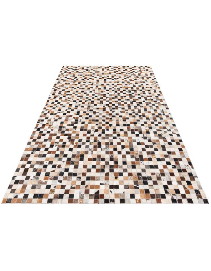 Detail image of 5' x 7' 9 Cowhide Stocks Rug