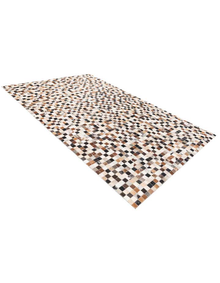 5' x 7' 9 Cowhide Stocks Rug