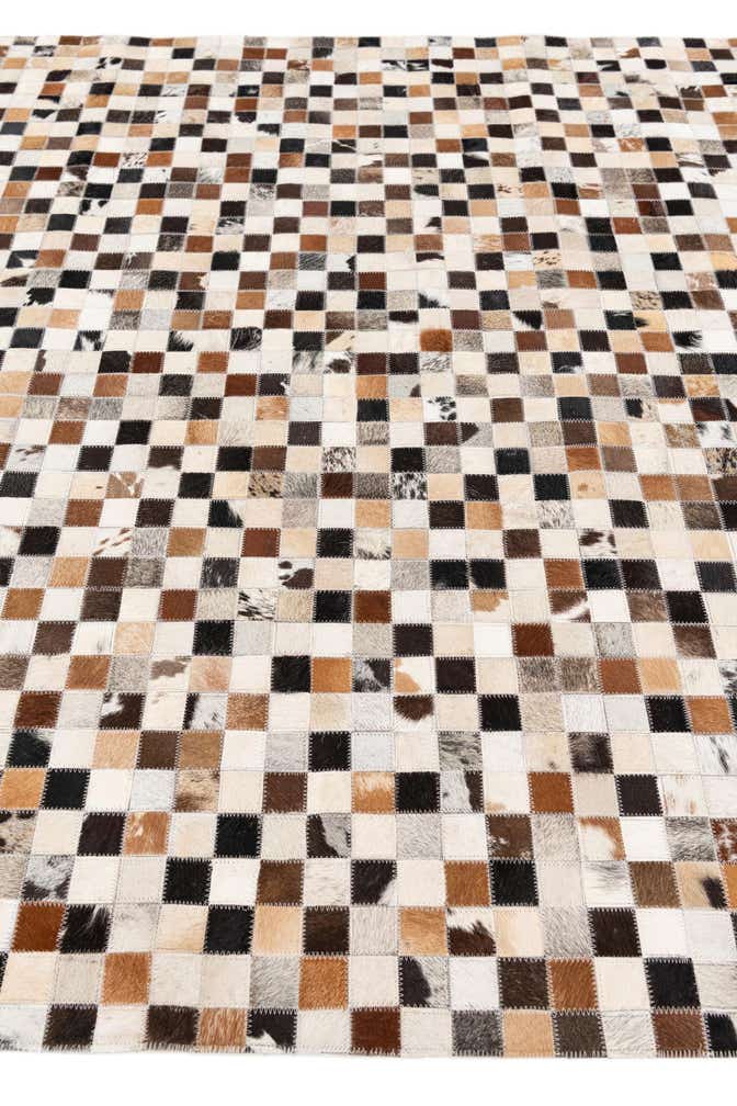 5' x 7' 9 Cowhide Stocks Rug
