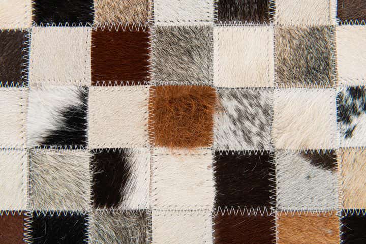 5' x 7' 9 Cowhide Stocks Rug
