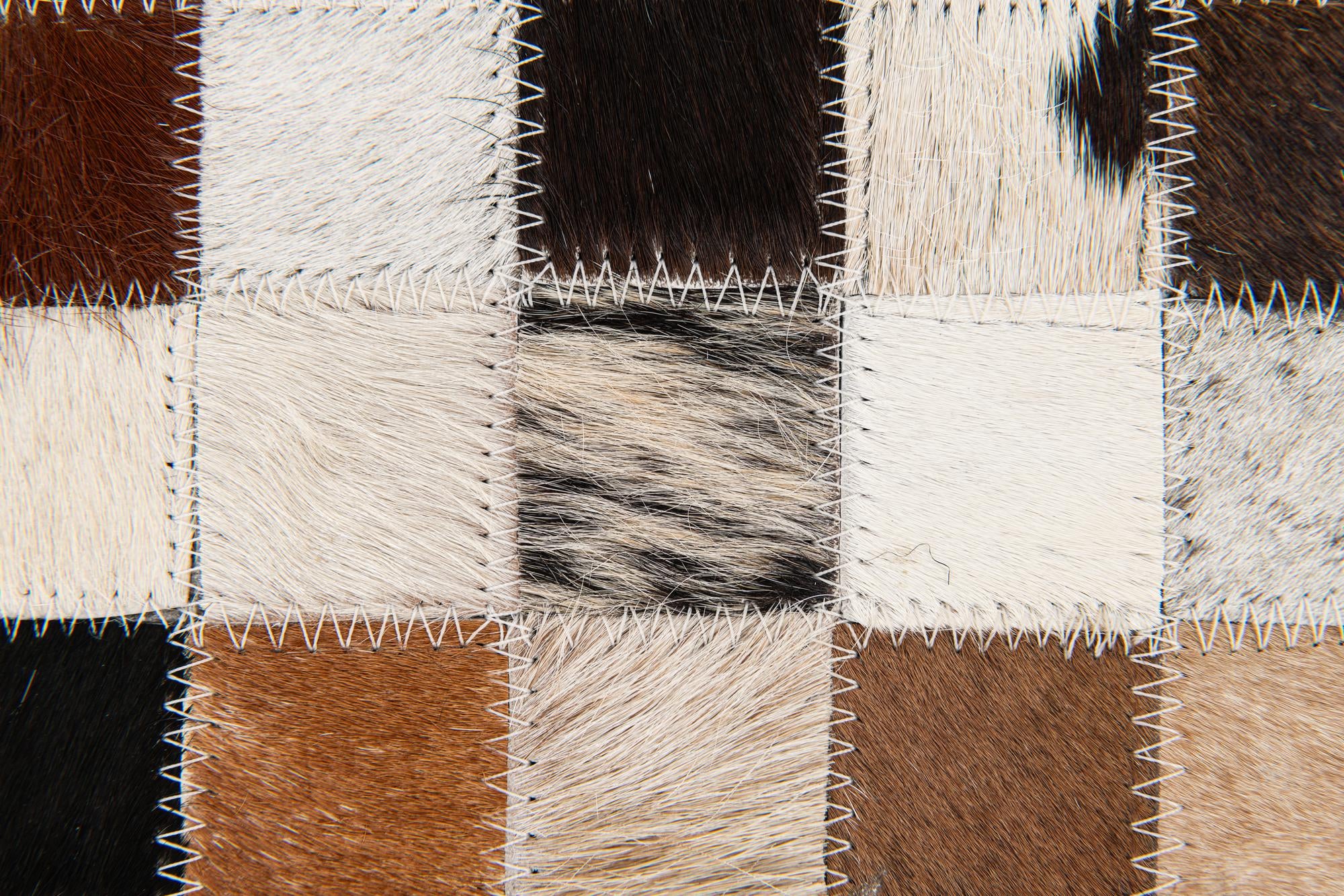 5' x 7' 9 Cowhide Stocks Rug