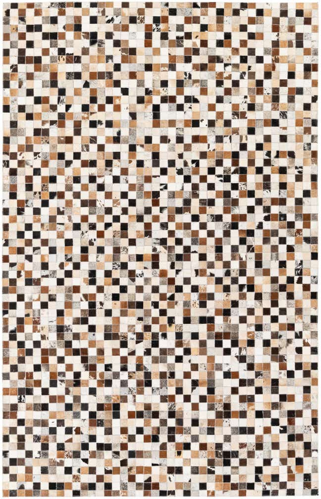 5' x 7' 9 Cowhide Stocks Rug