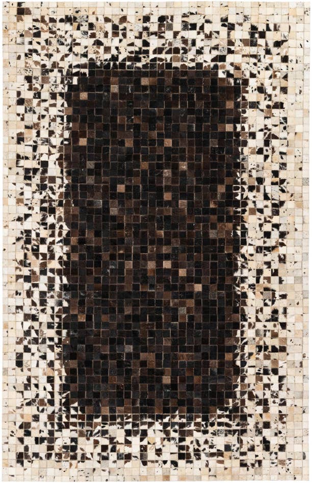 Detail image of 5' x 7' 10 Cowhide Stocks Rug