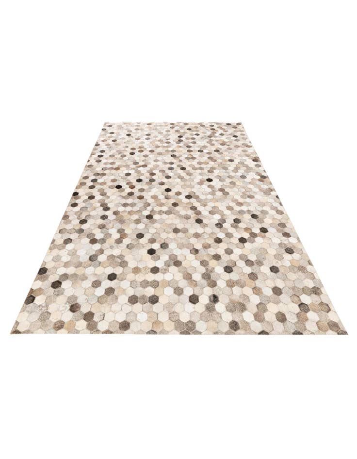 Detail image of 5' 1 x 8' Cowhide Stocks Rug