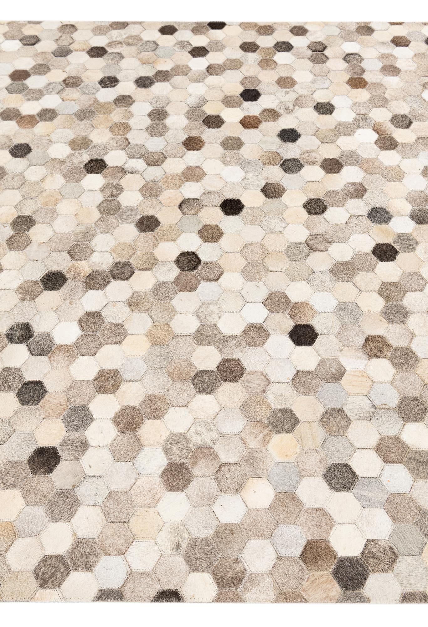 5' 1 x 8' Cowhide Stocks Rug