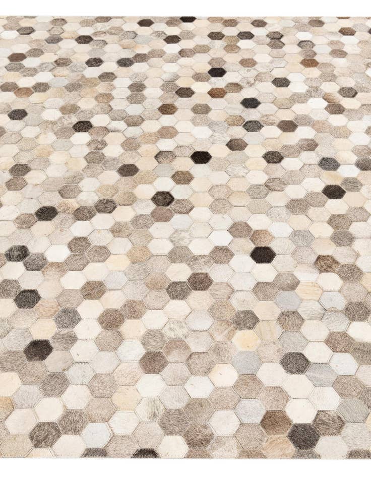 Detail image of 5' 1 x 8' Cowhide Stocks Rug