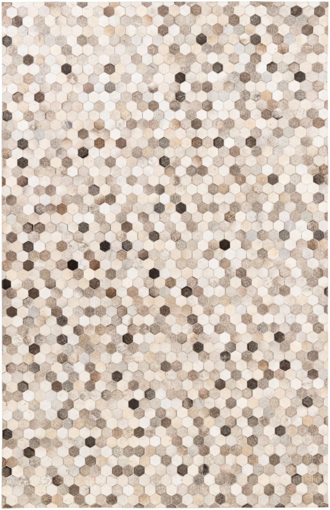 5' 1 x 8' Cowhide Stocks Rug