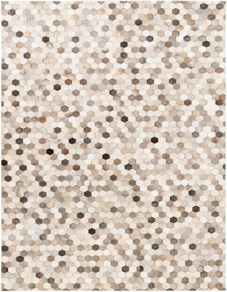 Detail image of 5' 1 x 8' Cowhide Stocks Rug