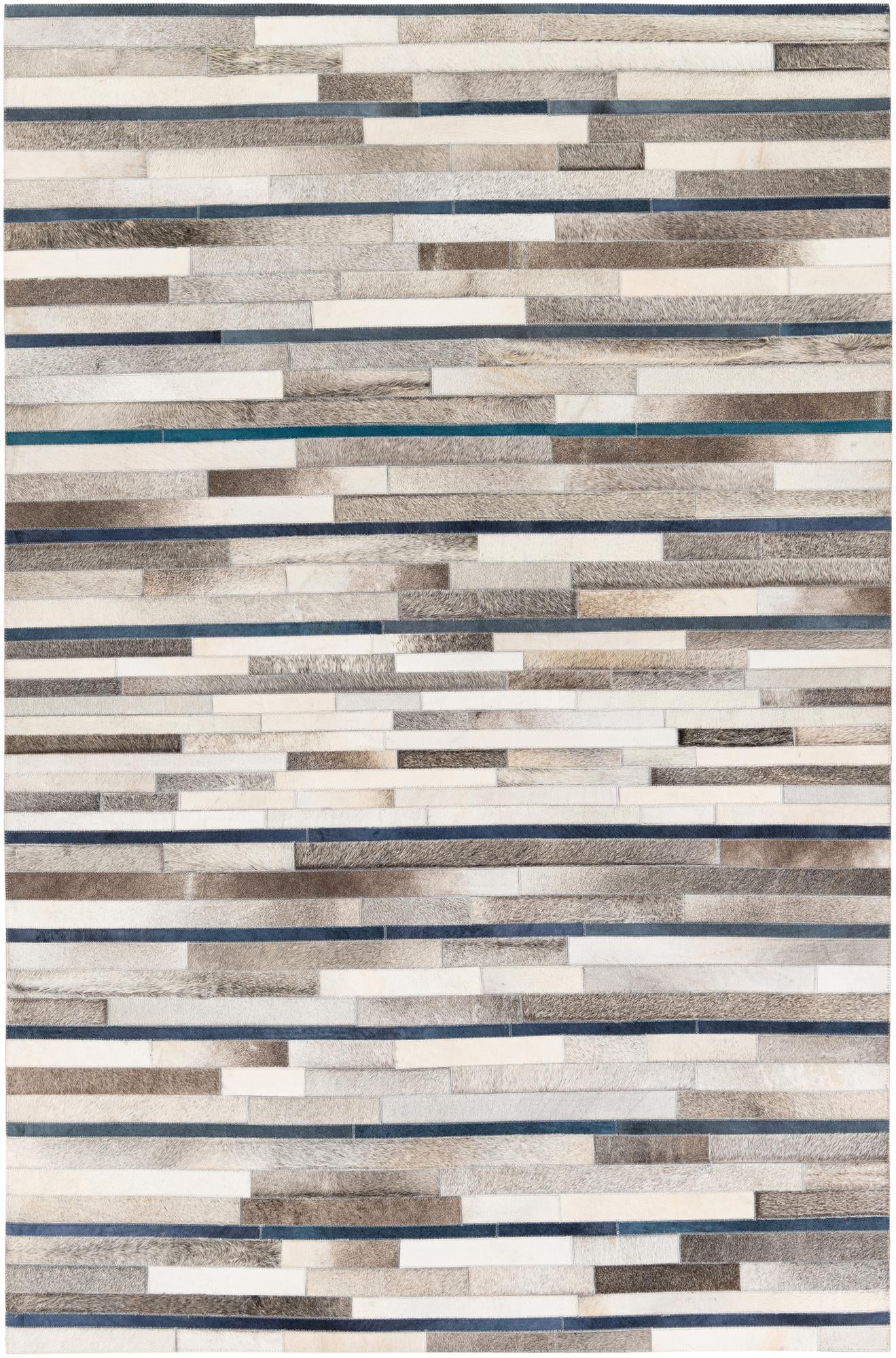 5' x 7' 10 Cowhide Stocks Rug
