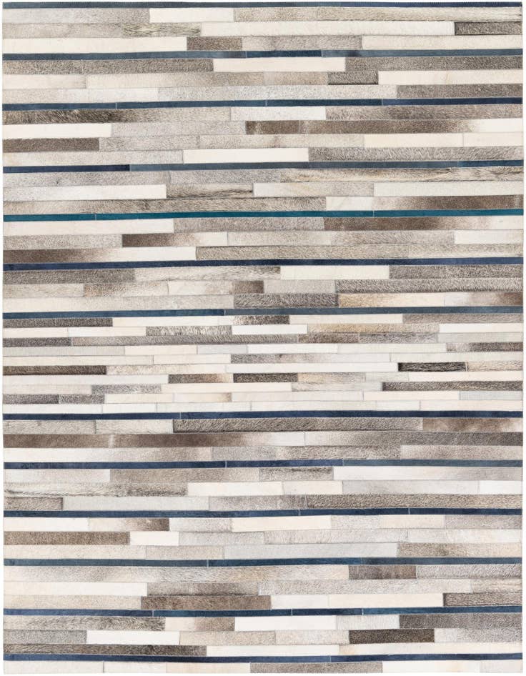 Detail image of 5' x 7' 10 Cowhide Stocks Rug