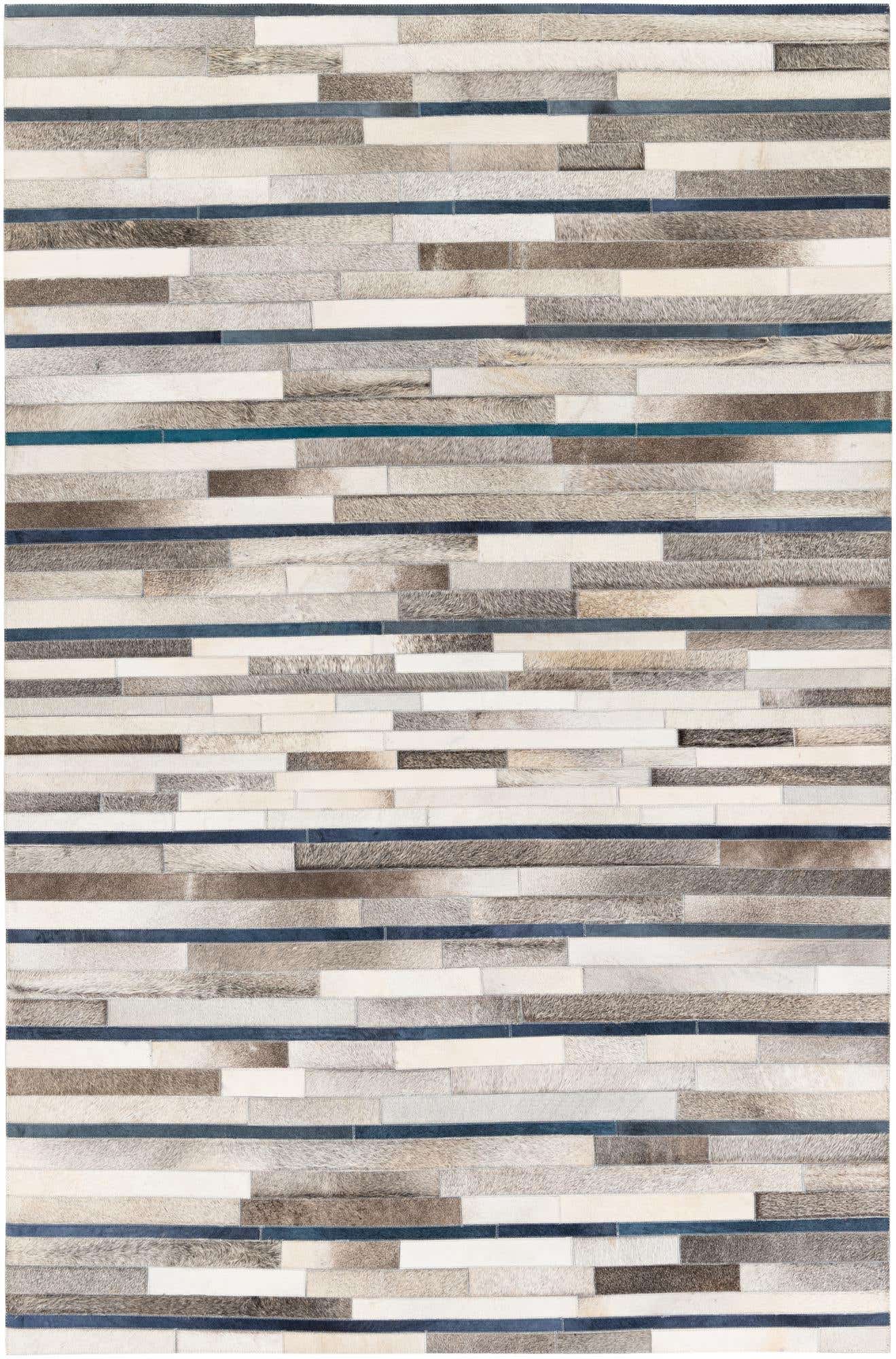 5' x 7' 10 Cowhide Stocks Rug