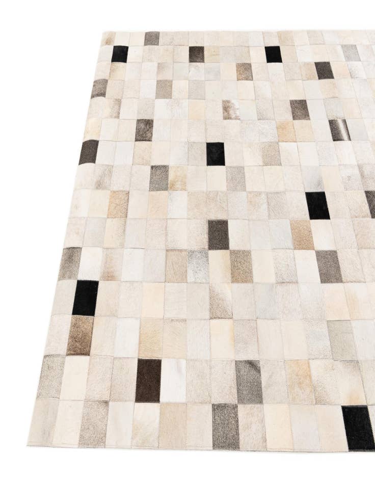 Detail image of 5' x 8' Cowhide Stocks Rug