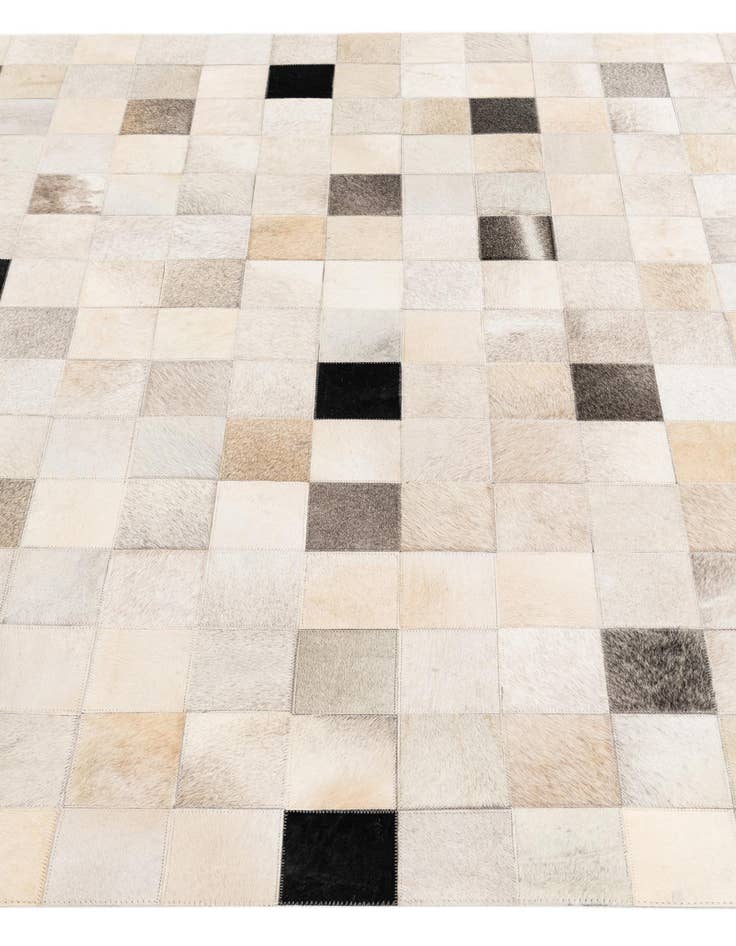 Detail image of 5' x 8' Cowhide Stocks Rug