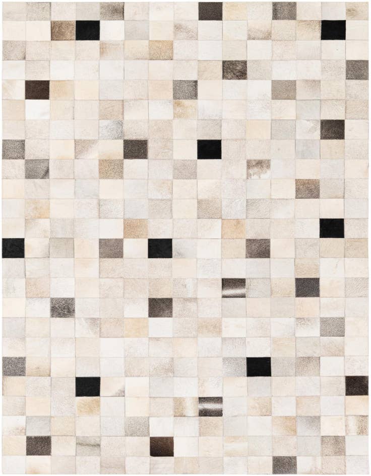Detail image of 5' x 8' Cowhide Stocks Rug