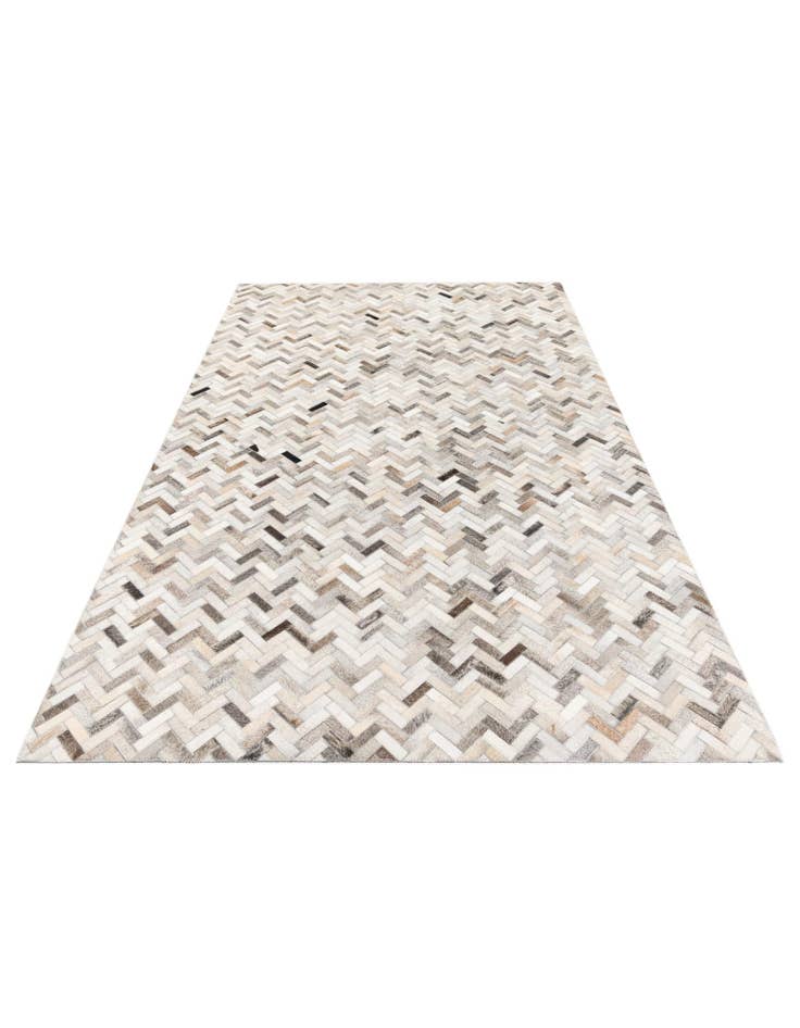 Detail image of 5' x 7' 11 Cowhide Stocks Rug