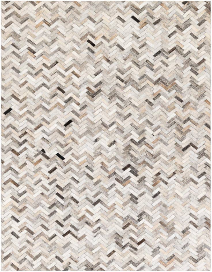 Detail image of 5' x 7' 11 Cowhide Stocks Rug