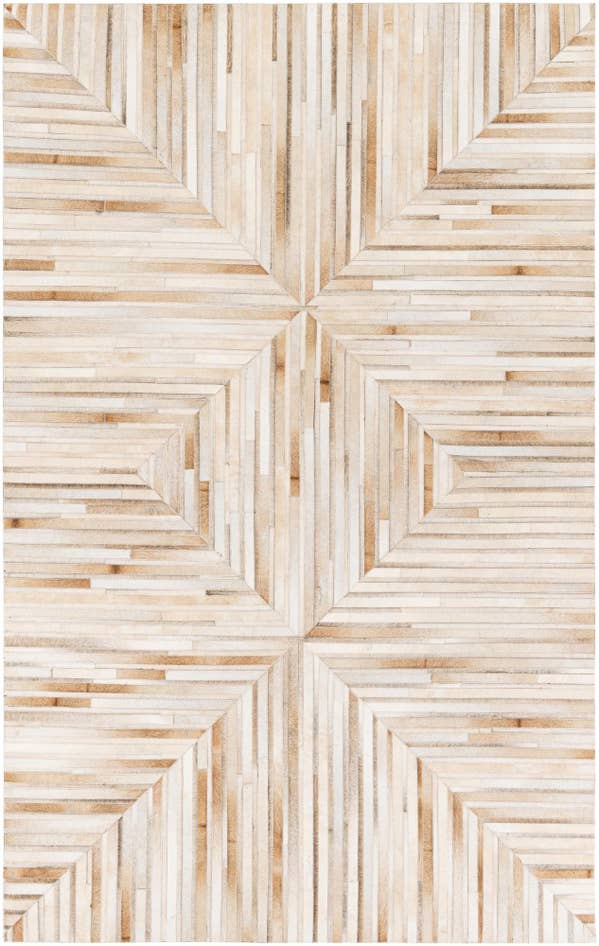 Detail image of 5' x 8' Cowhide Stocks Rug