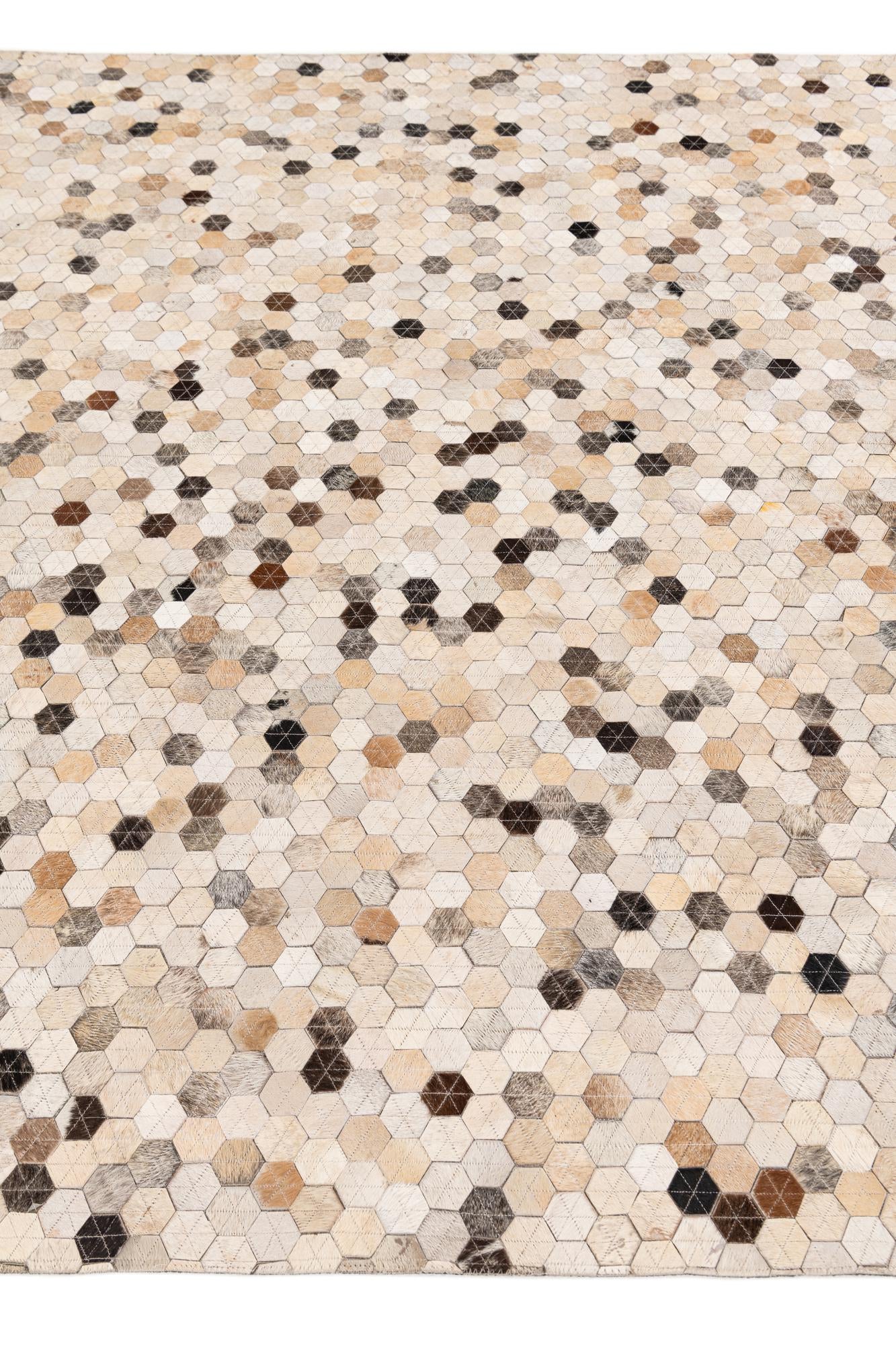 5' 4 x 7' 7 Cowhide Stocks Rug