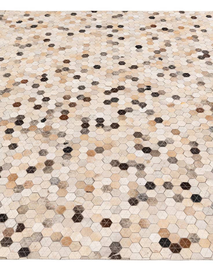 Detail image of 5' 4 x 7' 7 Cowhide Stocks Rug