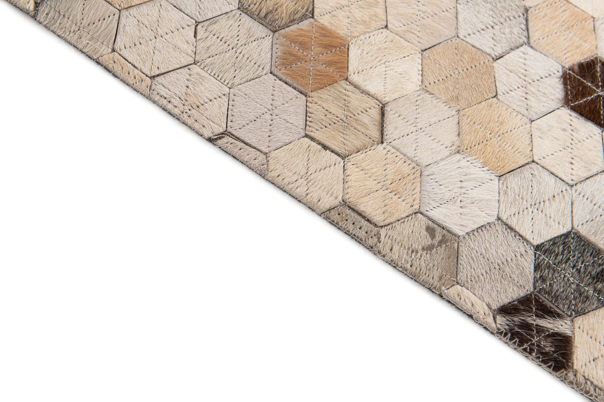 5' 4 x 7' 7 Cowhide Stocks Rug
