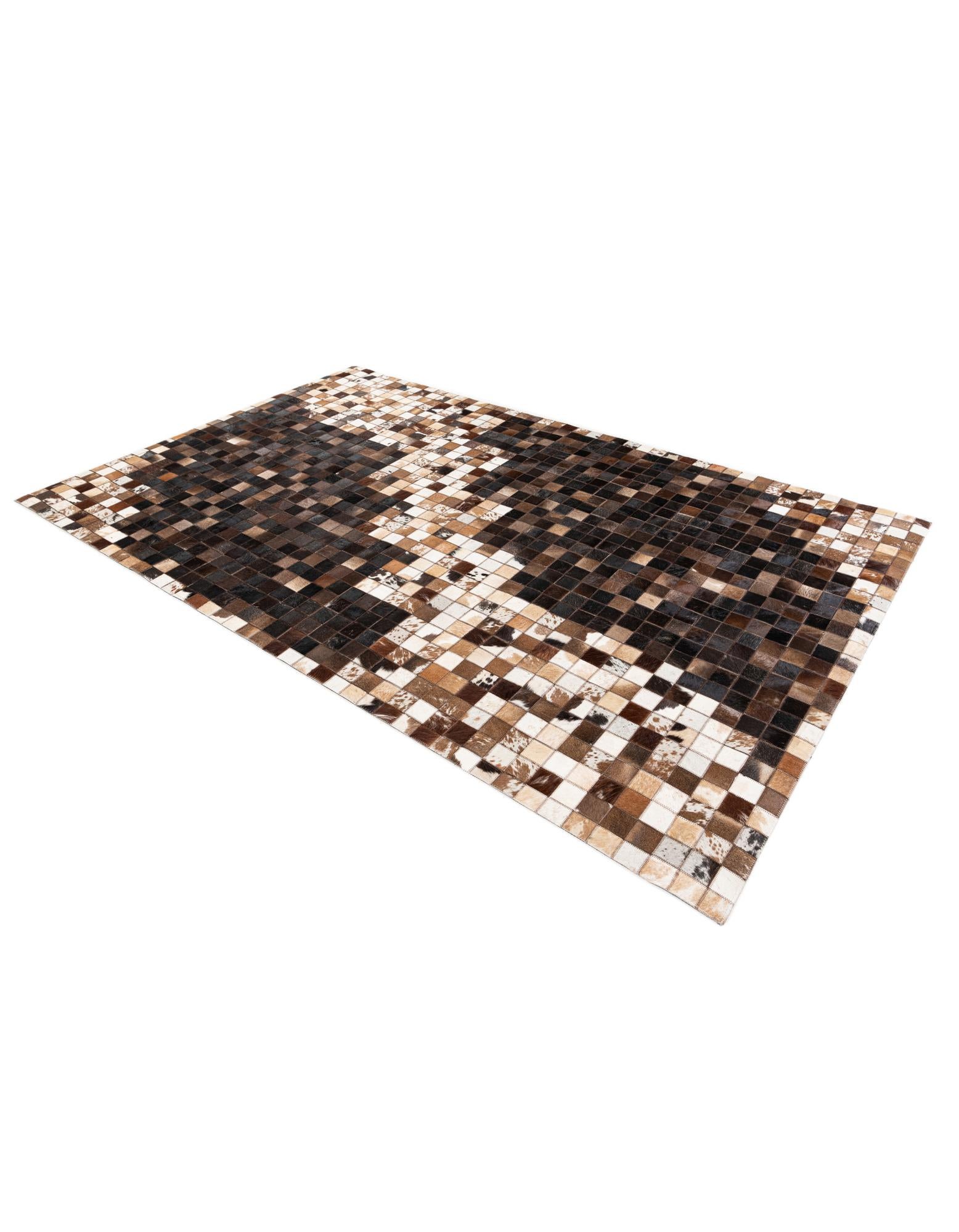 5' x 7' 10 Cowhide Stocks Rug