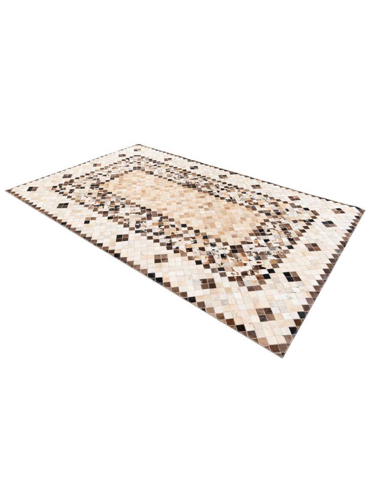 Detail image of 5' x 7' 10 Cowhide Stocks Rug