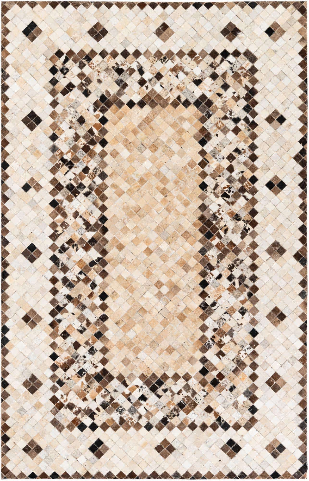5' x 7' 10 Cowhide Stocks Rug