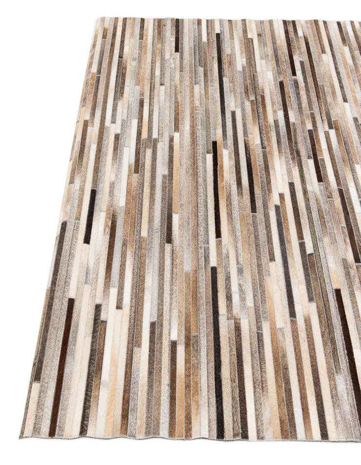 Detail image of 5' 1 x 8' Cowhide Stocks Rug