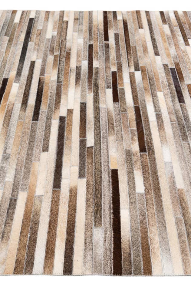 Detail image of 5' 1 x 8' Cowhide Stocks Rug