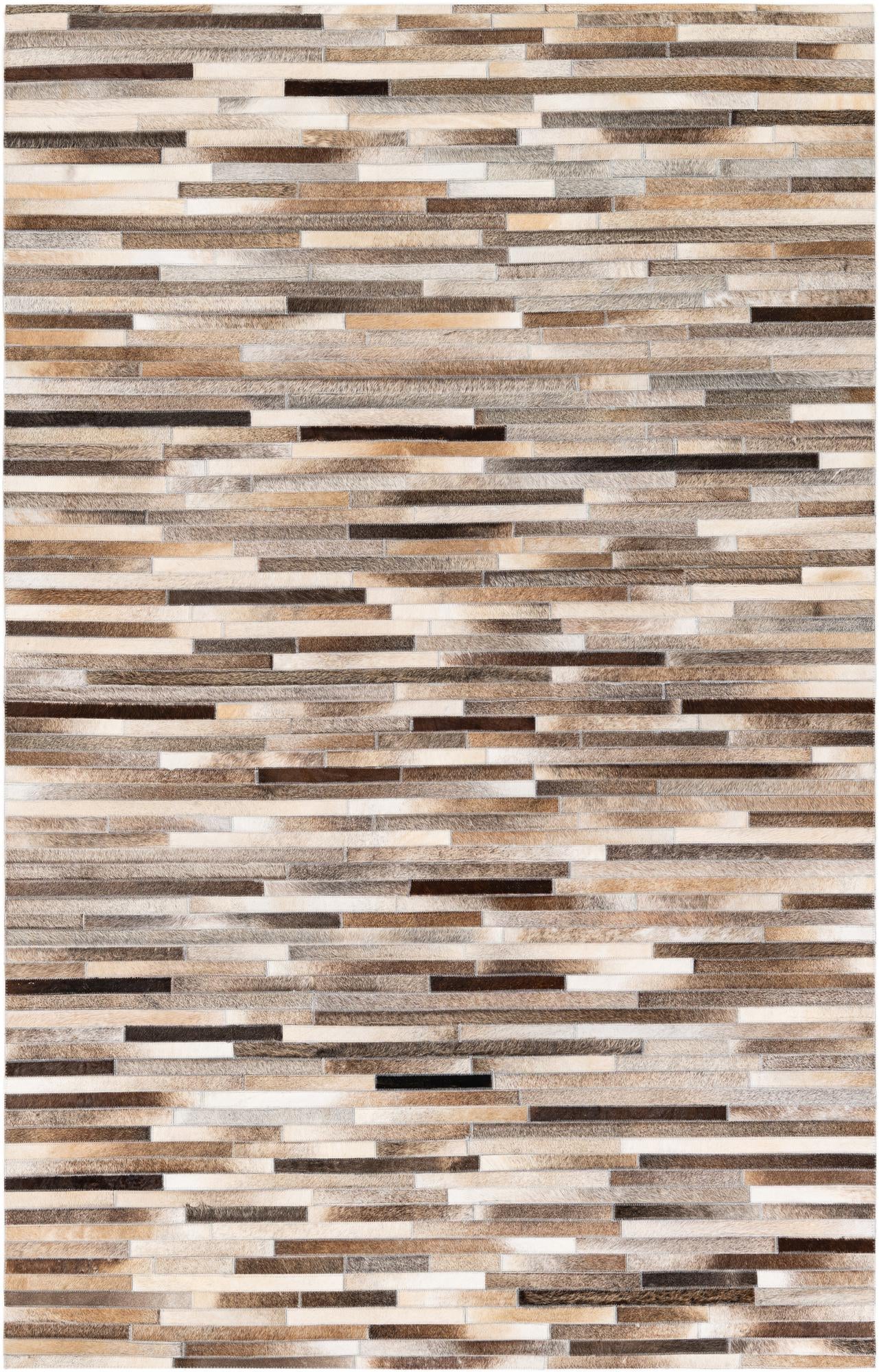 5' 1 x 8' Cowhide Stocks Rug