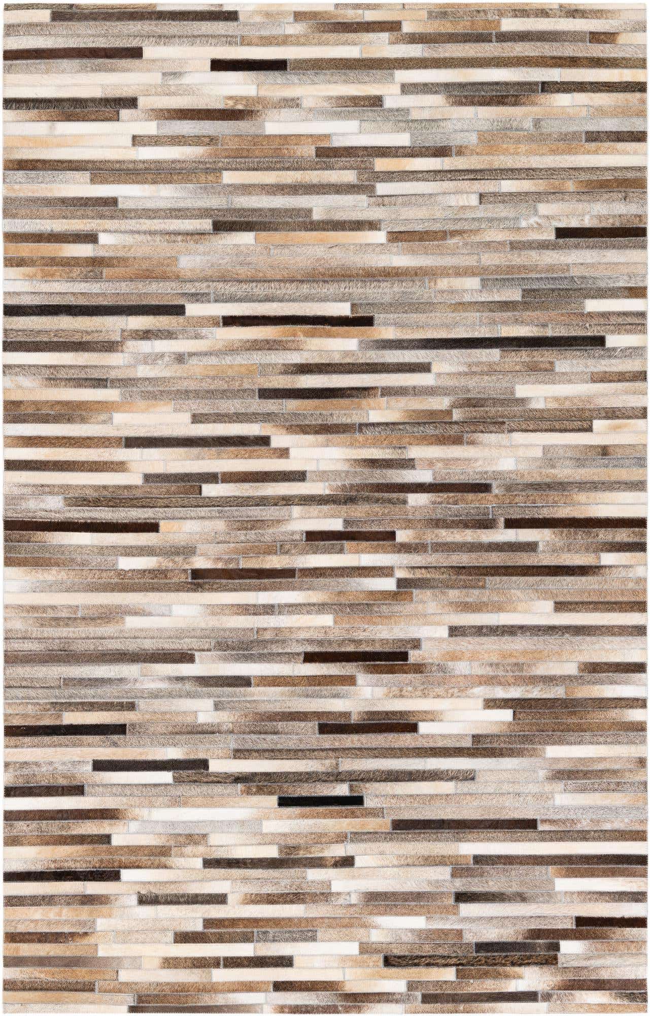 5' 1 x 8' Cowhide Stocks Rug