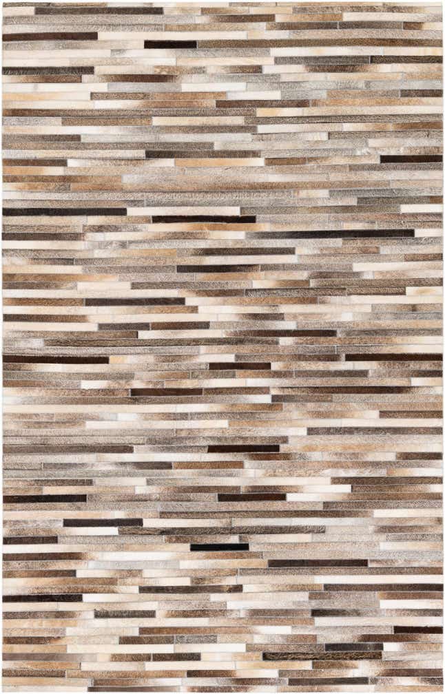 5' 1 x 8' Cowhide Stocks Rug