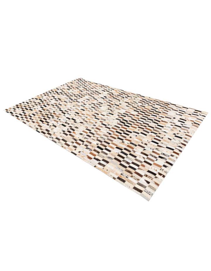 5' x 7' 9 Cowhide Stocks Rug