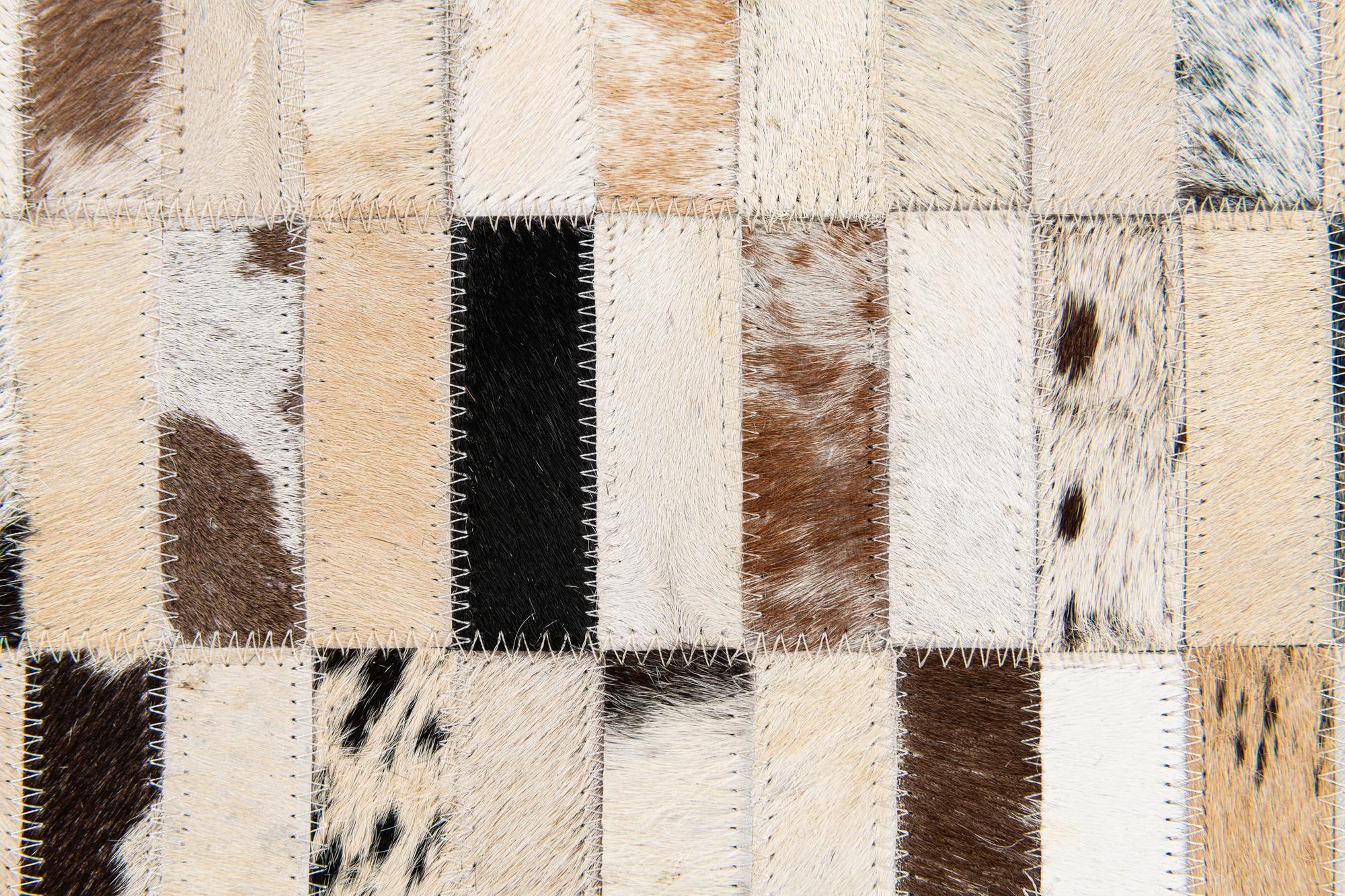 5' x 7' 9 Cowhide Stocks Rug