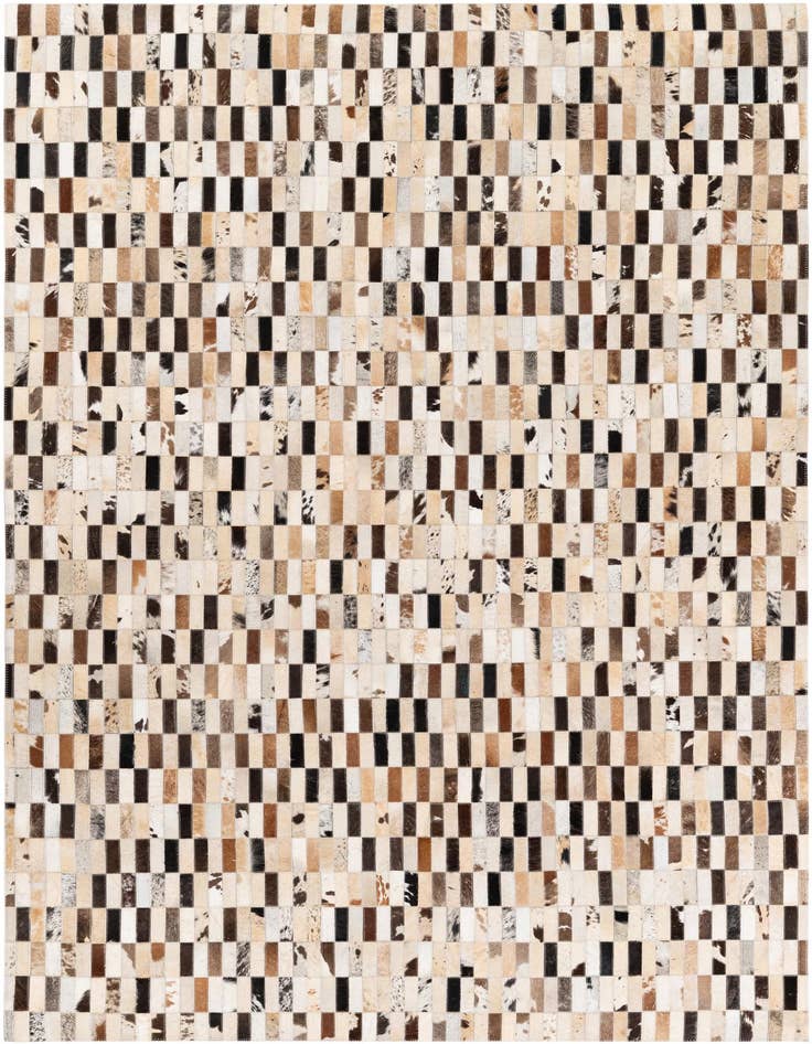 Detail image of 5' x 7' 9 Cowhide Stocks Rug